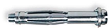 100 buchas expansíveis GUARDA CHUVA ZINCADO 6X37MM