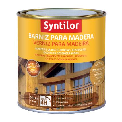 Verniz para madeira exterior acetinado  0.5L CARVALHO CLARO