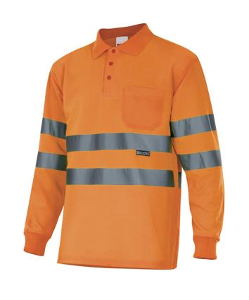 Polo AV MANGA COMPRIDA LARANJA 4XL