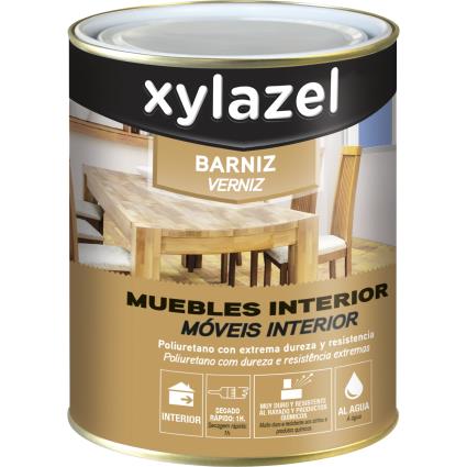 Verniz aquoso para móveis  NOGUEIRA 0.75L