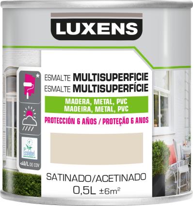 Tinta multisuperfícies   ACETINADO LUX 0.5L BRANCO 1013