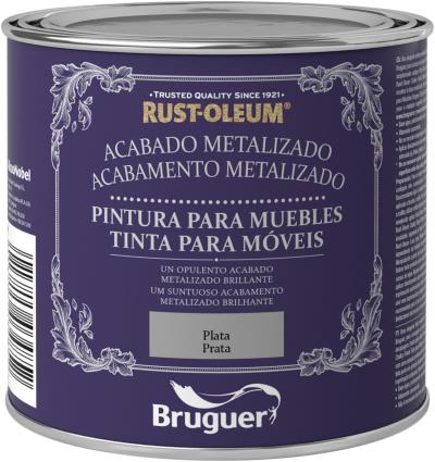 Tinta para móveis METALIZADA 0.5L PRATA