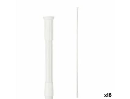 Barra extensível De duche Branco Alumínio 200 x 2,2 x 2,2 cm (18 Unidades)