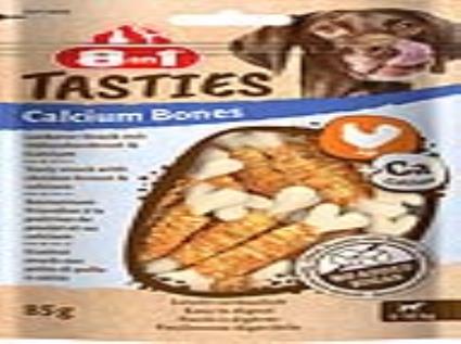 Snacks Cão 8in1 Ossos Cálcio 85g