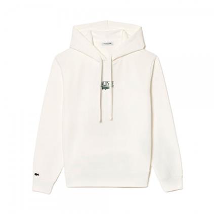 Lacoste Sudadera Jogger con capucha y estampado , Blanco, Beige, Talla - Ref.