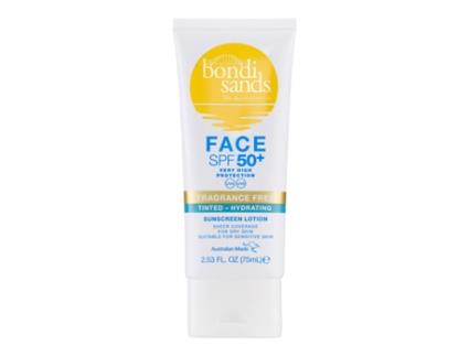 Loção Solar para Rosto Hidratante com Cor SPF 50+ BONDI SANDS
