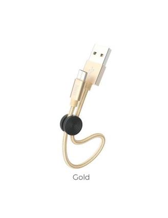 Cabo  Micro USB - Dourado