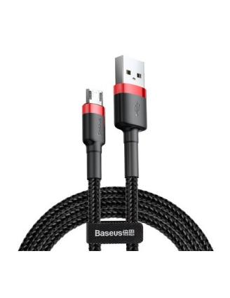Cabo  Micro USB 1.5A 2M - Preto / Vermelho
