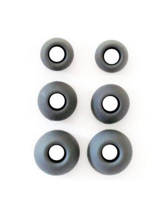 Acessórios Universais 3Pcs Borrachas para Auriculares - Preto