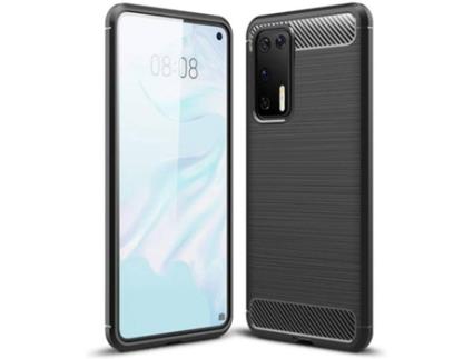 Capa Carbono Flexivel Para Huawei P40 Preto