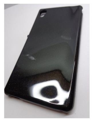 Capa Silicone  Xperia M4 Aqua - Vermelho - Preto