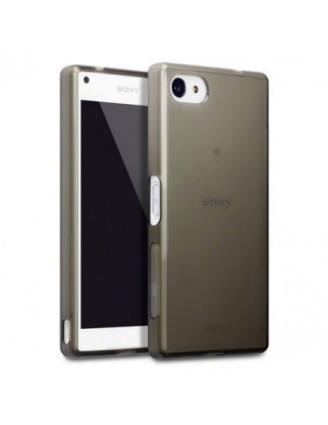 Capa Silicone  Xperia Z5 Mini Z5 Compact - Transparente - Preto (Transparente)
