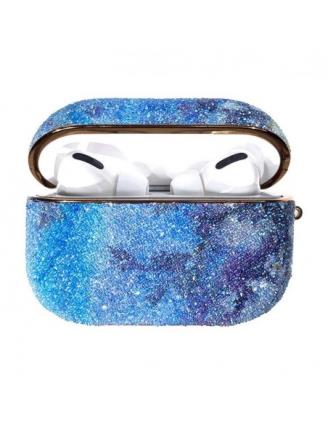 Capa Airpods Rainbow Shiny Glitter  Airpods Pro - Azul