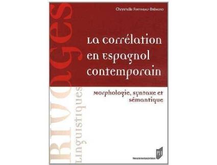 Livro La CorrÉlation En Espagnol Contemporain