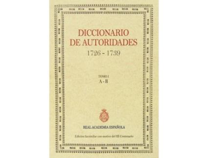 Livro Diccionario De Autoridades de Vários Autores