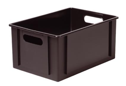 Caixa de arrumação OPACA BASIC BOX 16X34X24CM 12.5L PRETO