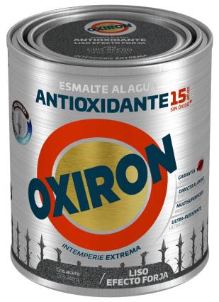 Esmalte anti ferrugem ÁGUA EF FORJA CINZENTO OXIRON 0.75L