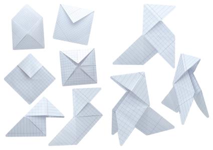 Sticker decorativo MINI ORIGAMI PAPEL
