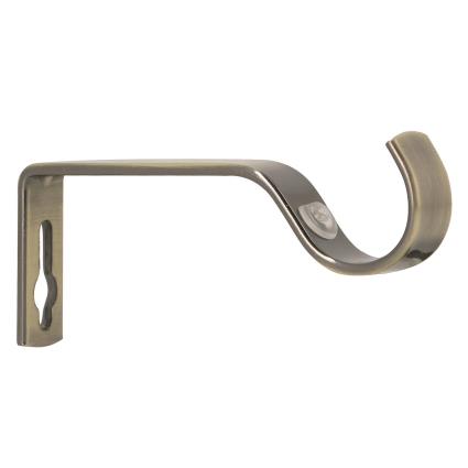 2 suportes abertos ABERTOS D28CM 90MM BRONZE