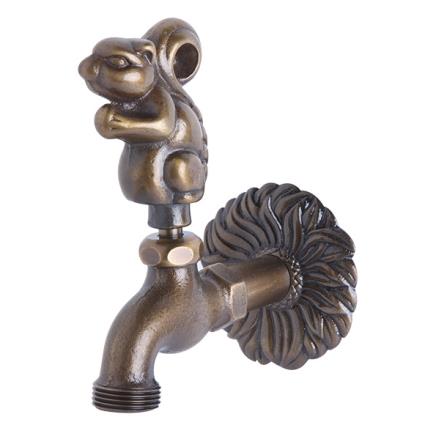 Torneira simples LATÃO OURO ESQUILO