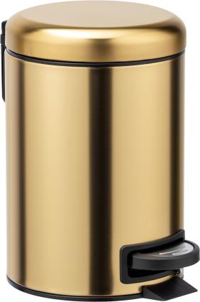 Balde do lixo  LEMAN 3L DOURADO