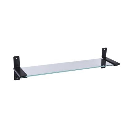 Prateleira de vidro LOFT PRETO