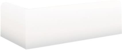 Rodapé de poliestireno BRANCO 10X2X200CM