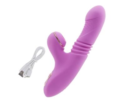 Vibrador de sucção retrátil automático multifrequência para mulheres (roxo) OEMG