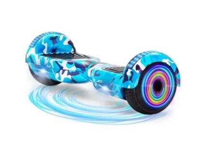 Hoverboard NEI-WAI z1+ Camuflagem para Crianças (Coluna Bluetooth - Autonomia:8/10 Km - Velocidade Máx:10Km/H)