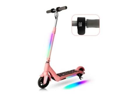 Trotinete Elétrica NEI-WAI F6 Rosa para Criança Velocidade Máx: 15 Km/H- Carga 50 kg- Autonomia: 7Km