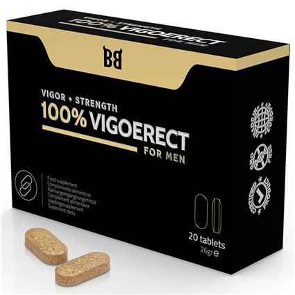 BLACKBULL BY SPARTAN - 100% VIGOERECT VIGOR + FORÇA PARA HOMENS 20 COMPRIMIDOS