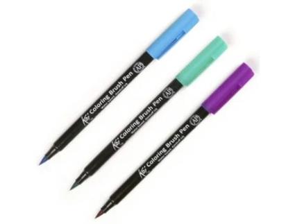 Marcador Pincel Koi Verde Sapo