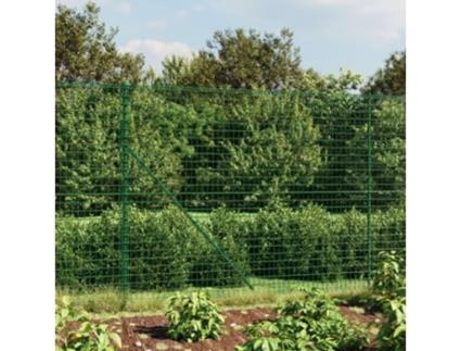Cerca de Malha de Arame com Flange 2.2X10 M Verde VIDAXL