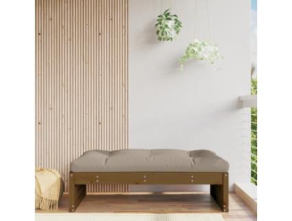 Apoio de Pés para Jardim 120X80 Cm Pinho Maciço Castanho-Mel VIDAXL
