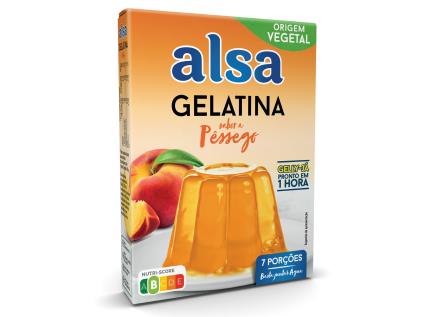 Gelatina Alsa Pêssego 105 G