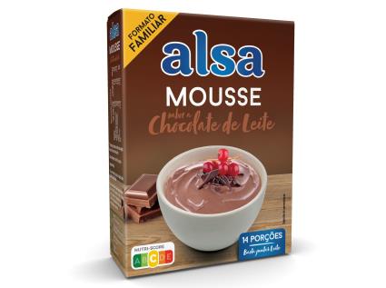 Mousse De Chocolate Alsa Cor Chocolate Leite 264 G