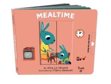 Livro pull and play books: mealtime de alice le henand (inglês)
