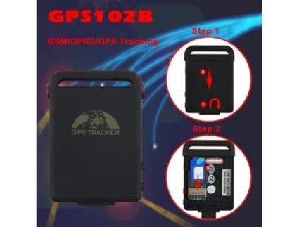 Localizador GPS Tracker GPS102B com Escuta de Som App/Web e Acessórios