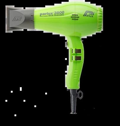 Secador de Cabelo ECELEN Parlux3800 Verde Profissional com Íon Cerâmica Secador de Cabelo Ecológico 1600 W 3 Níveis de Temperatura