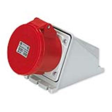 Tomada industrial 3P+T SALIENTE 32A 380V VERMELHO