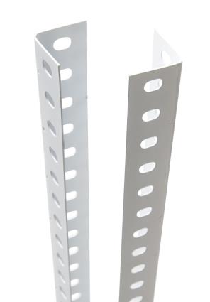 Poste angular de metal 250X4X4 BRANCO