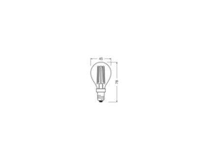 Osram P E14 Lâmpada Led Transparente 4W 470Lm 2700K/4000K Ip20 320 [Lv-4058075434745]