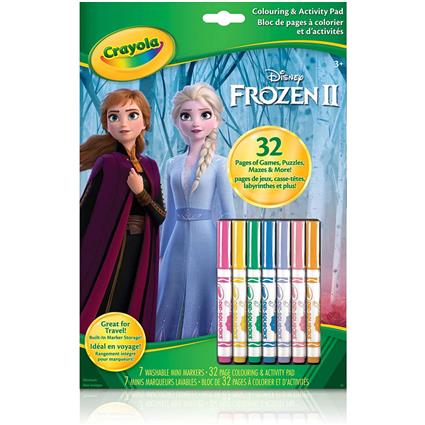 CRAYOLA Brinquedo Folhas de Colorir Frozen 2 + marcadores, + 3 Anos