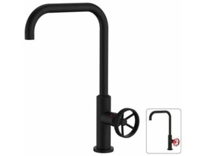 Torneira Monocomando Rousseau industrial Preto mate