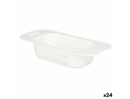 Escorredor Branco Plástico 47 x 9,5 x 22 cm (24 Unidades)