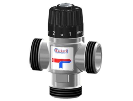 Válvula Termostática de Mistura com Porta Central Água Misturada 30-65°C 2,3M3/H BSP Macho de 3/4