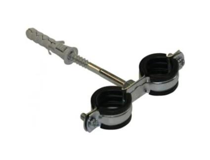 Abra Grampos de Tubo de Metal Duplo Antivibração com Forro de Borracha para Tubos de 32-37 mm ...