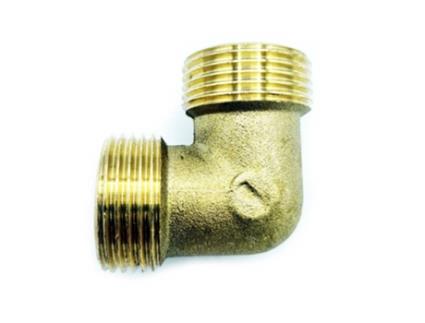 Adaptador Cotovelo Macho de Latão para Tubo de Água, Conector de União Roscado BSP de 1 Polegada