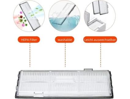 Conjunto de 22 Acessórios para Aspirador de Pó Robô para Roborock Séri INF