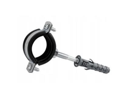 Abra Grampos de Tubo de Metal Simples Antivibração com Forro de Borracha para Tubos de 48-55 mm ...